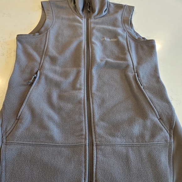 Columbia Women's Benton Springs Vest Fleece Gray Jacket Size Medium - Picture 9 of 16